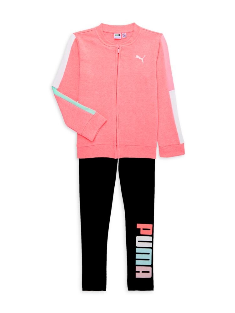 Комплект из двух предметов: флисовая куртка и леггинсы для девочек Puma, цвет Bright Pink
Комплект из двух предметов: флисовая куртка и леггинсы для девочек Puma, цвет Bright Pink