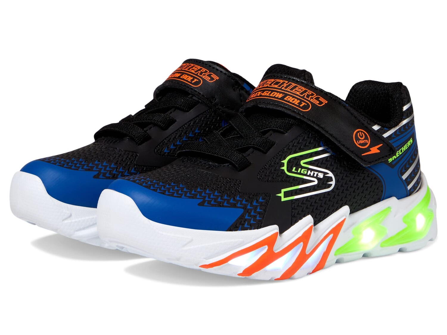 Кроссовки SKECHERS KIDS Flex Glow Bolt 400138L (Little Kid/Big Kid), черный/синий
Кроссовки SKECHERS KIDS Flex Glow Bolt 400138L (Little Kid/Big Kid), черный/синий
