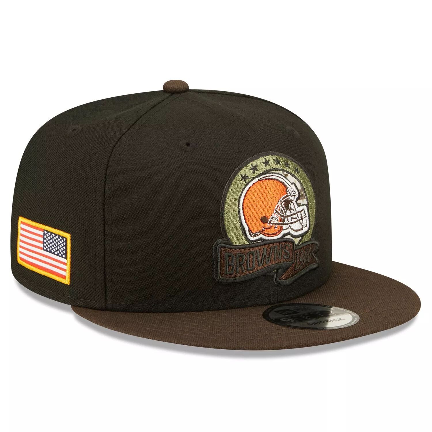 Мужская кепка New Era черно-коричневая Cleveland Browns 2022 Salute To Service 9FIFTY Snapback
Мужская кепка New Era черно-коричневая Cleveland Browns 2022 Salute To Service 9FIFTY Snapback