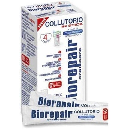 Collutorio In Stick Антибактериальная жидкость для полоскания рта, 144 мл, 12 палочек, Biorepair
Collutorio In Stick Антибактериальная жидкость для полоскания рта, 144 мл, 12 палочек, Biorepair