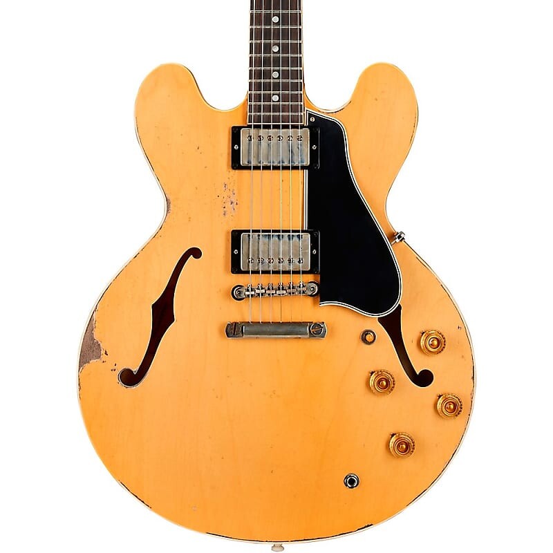 Электрогитара Gibson Custom Murphy Lab 1959 ES-335 Reissue Ultra Heavy Aged Semi-Hollow Electric Guitar Vintage Natural
Электрогитара Gibson Custom Murphy Lab 1959 ES-335 Reissue Ultra Heavy Aged Semi-Hollow Electric Guitar Vintage Natural
