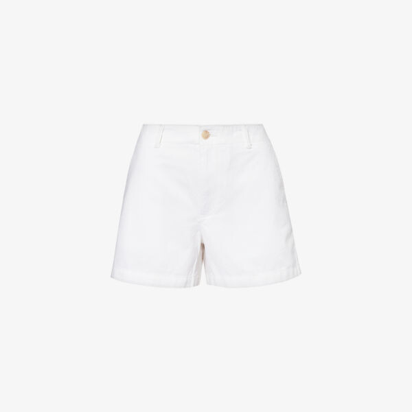 Шорты прямого кроя из хлопчатобумажной саржи с вышитым логотипом Polo Ralph Lauren, белый
Шорты прямого кроя из хлопчатобумажной саржи с вышитым логотипом Polo Ralph Lauren, белый