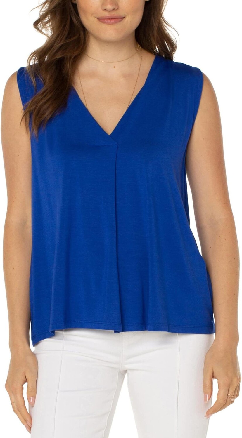 Топ Liverpool Los Angeles Sleeveless V-Neck Modal Knit Top with Tucks, цвет Bombshell Blue
Топ Liverpool Los Angeles Sleeveless V-Neck Modal Knit Top with Tucks, цвет Bombshell Blue