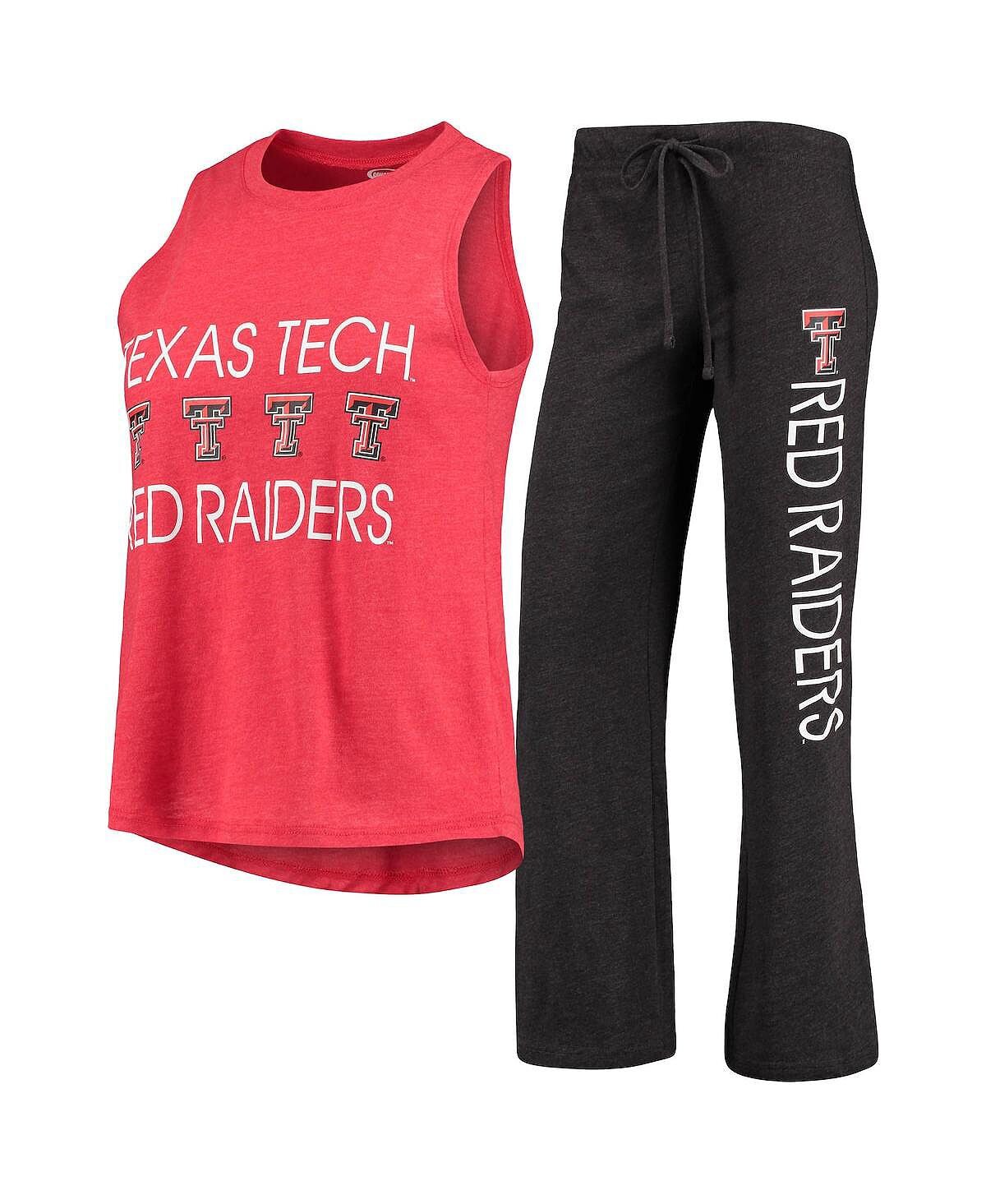 Женский красный, черный комплект для сна из майки и брюк Texas Tech Red Raiders Team Concepts Sport
Женский красный, черный комплект для сна из майки и брюк Texas Tech Red Raiders Team Concepts Sport