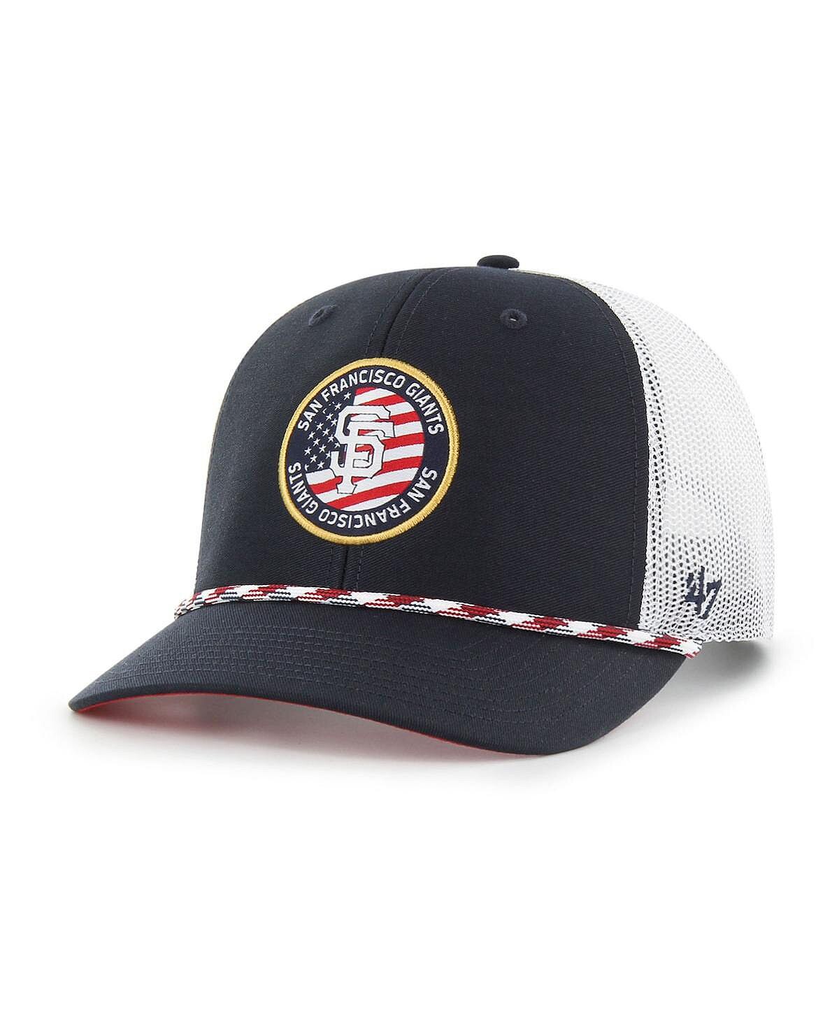 Мужская темно-синяя регулируемая кепка San Francisco Giants Union Patch Trucker '47 Brand
Мужская темно-синяя регулируемая кепка San Francisco Giants Union Patch Trucker '47 Brand