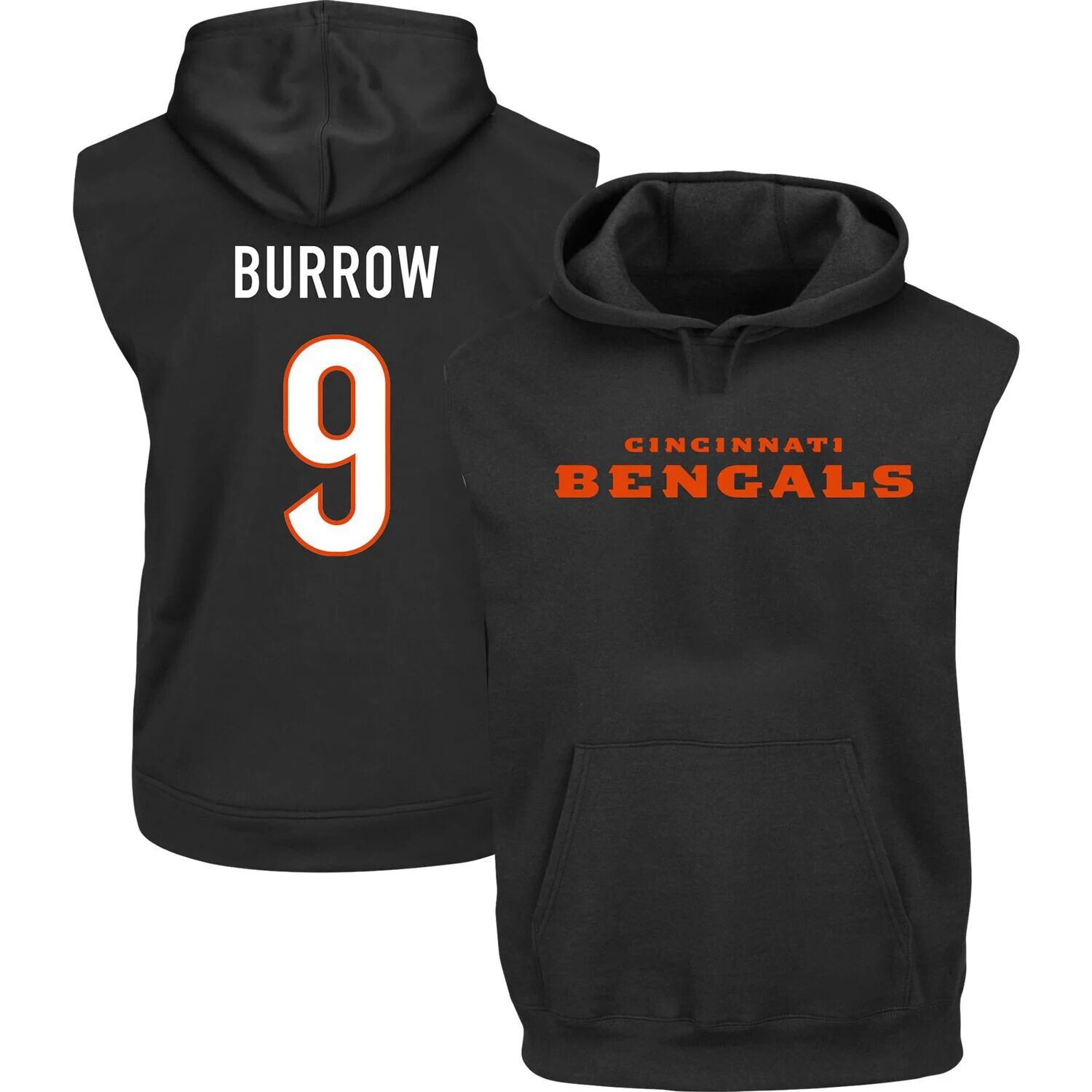 Мужской черный пуловер с капюшоном Joe Burrow Cincinnati Bengals Big & Tall Muscle Fanatics
Мужской черный пуловер с капюшоном Joe Burrow Cincinnati Bengals Big & Tall Muscle Fanatics