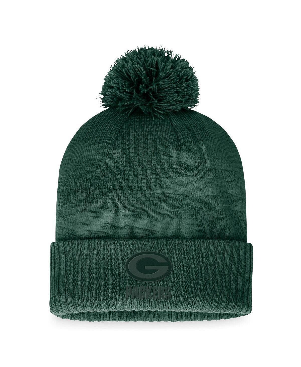 Мужская фирменная зеленая вязаная шапка Green Bay Packers Iconic с камуфляжными манжетами и помпоном Fanatics
Мужская фирменная зеленая вязаная шапка Green Bay Packers Iconic с камуфляжными манжетами и помпоном Fanatics