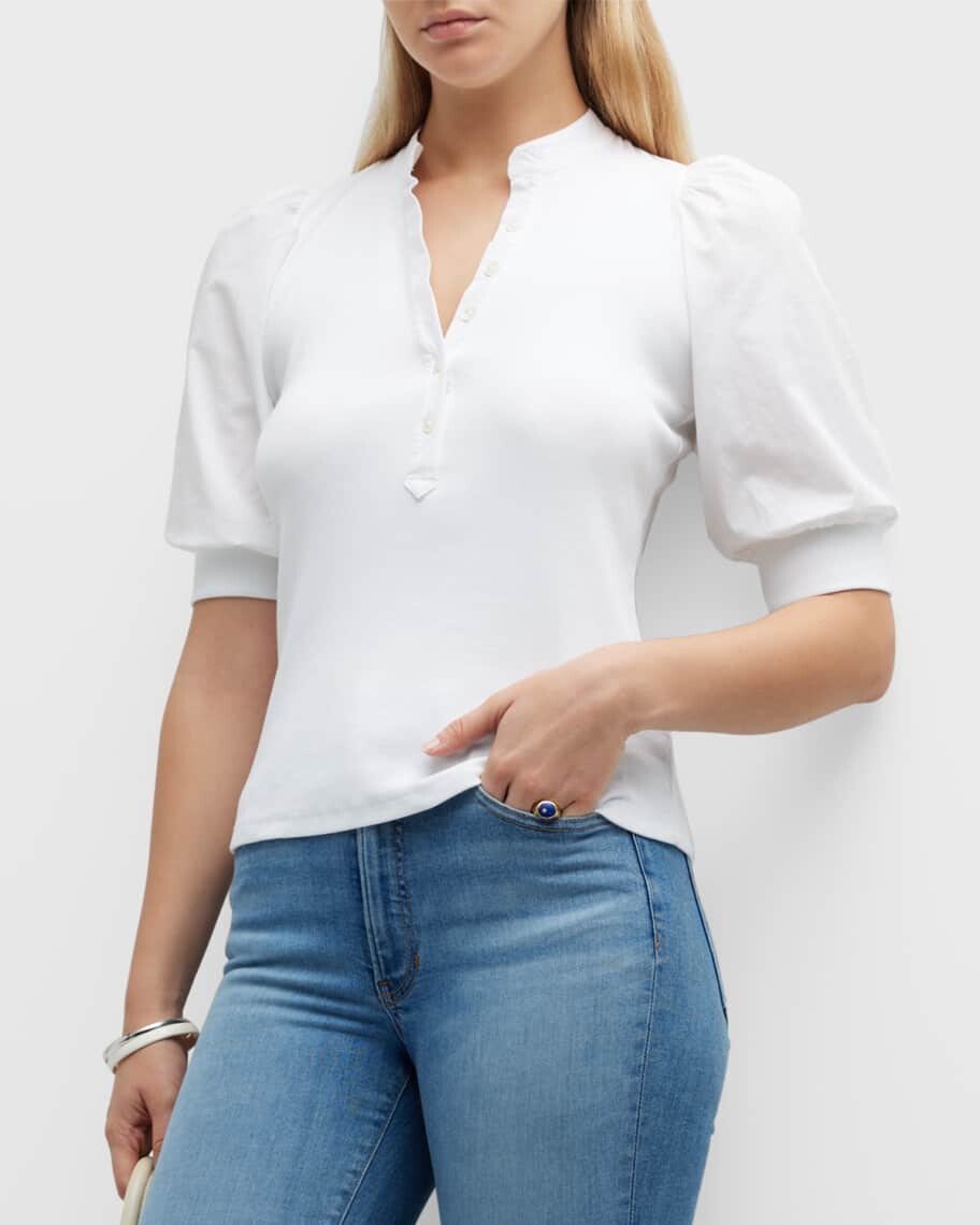 Трикотажный топ Coralee с пышными рукавами и пуговицами спереди Veronica Beard Jeans
Трикотажный топ Coralee с пышными рукавами и пуговицами спереди Veronica Beard Jeans