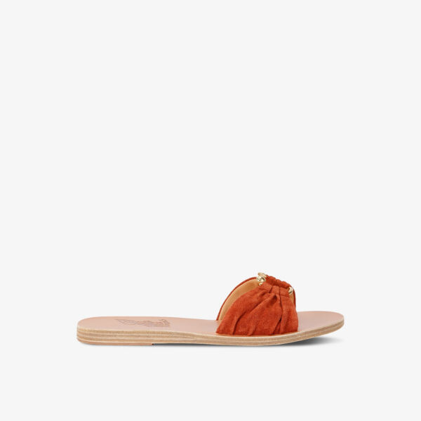 Босоножки Nektaria из замши с кольцевой отделкой Ancient Greek Sandals, оранжевый
Босоножки Nektaria из замши с кольцевой отделкой Ancient Greek Sandals, оранжевый