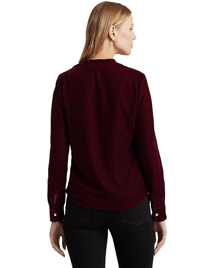 Блуза LAUREN Ralph Lauren Petite Pleated Velvet Surplice Blouse, цвет Deep Rhodonite Velvet
Блуза LAUREN Ralph Lauren Petite Pleated Velvet Surplice Blouse, цвет Deep Rhodonite Velvet