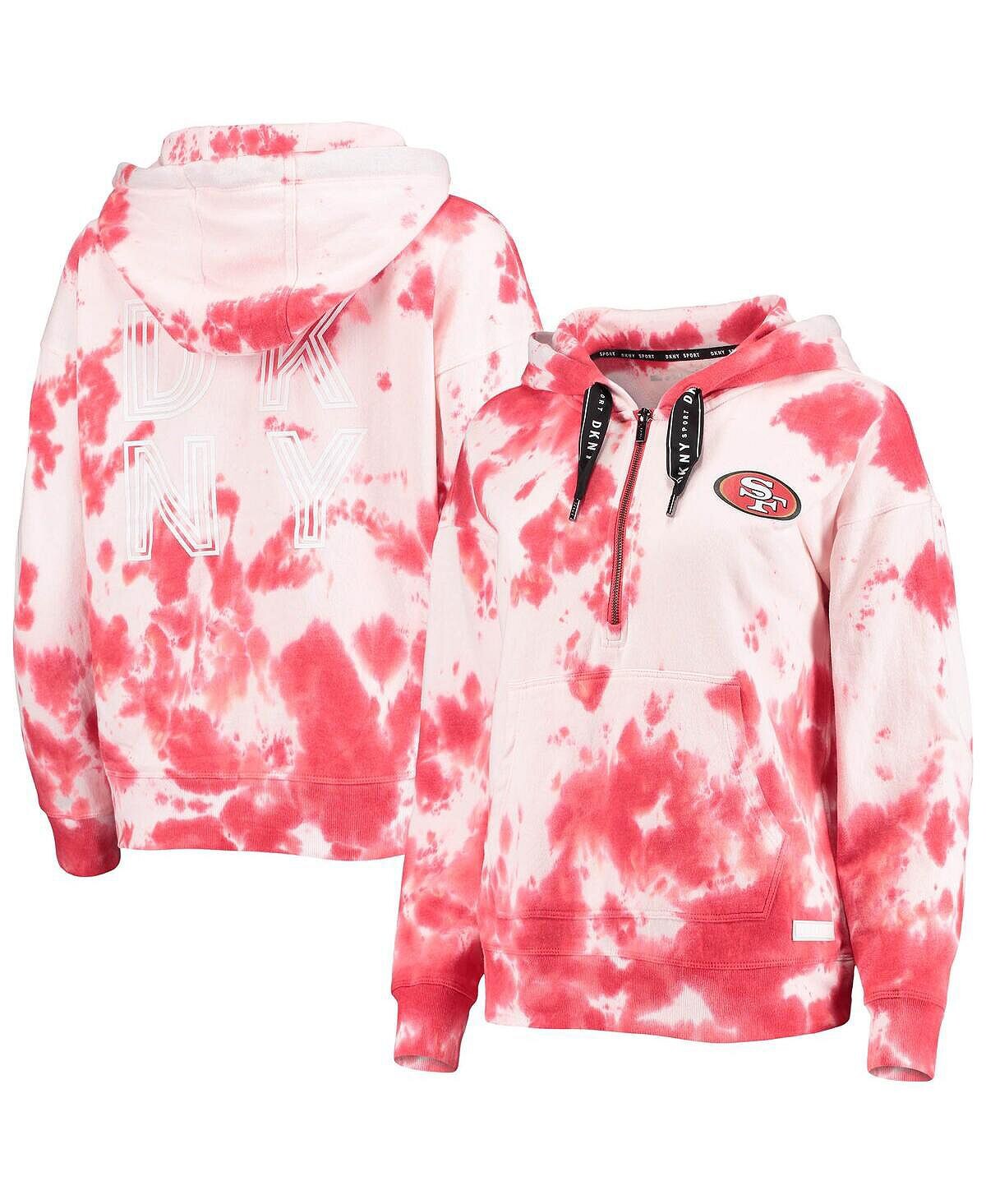 Женская белая, алая толстовка с капюшоном San Francisco 49ers Dakota Oversized с молнией до половины длины и принтом тай-дай DKNY
Женская белая, алая толстовка с капюшоном San Francisco 49ers Dakota Oversized с молнией до половины длины и принтом тай-дай DKNY