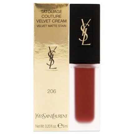 Yves Saint Laurent Tatouage Couture Velvet Cream Lipstick #206 Club Bordeaux Red
Yves Saint Laurent Tatouage Couture Velvet Cream Lipstick #206 Club Bordeaux Red