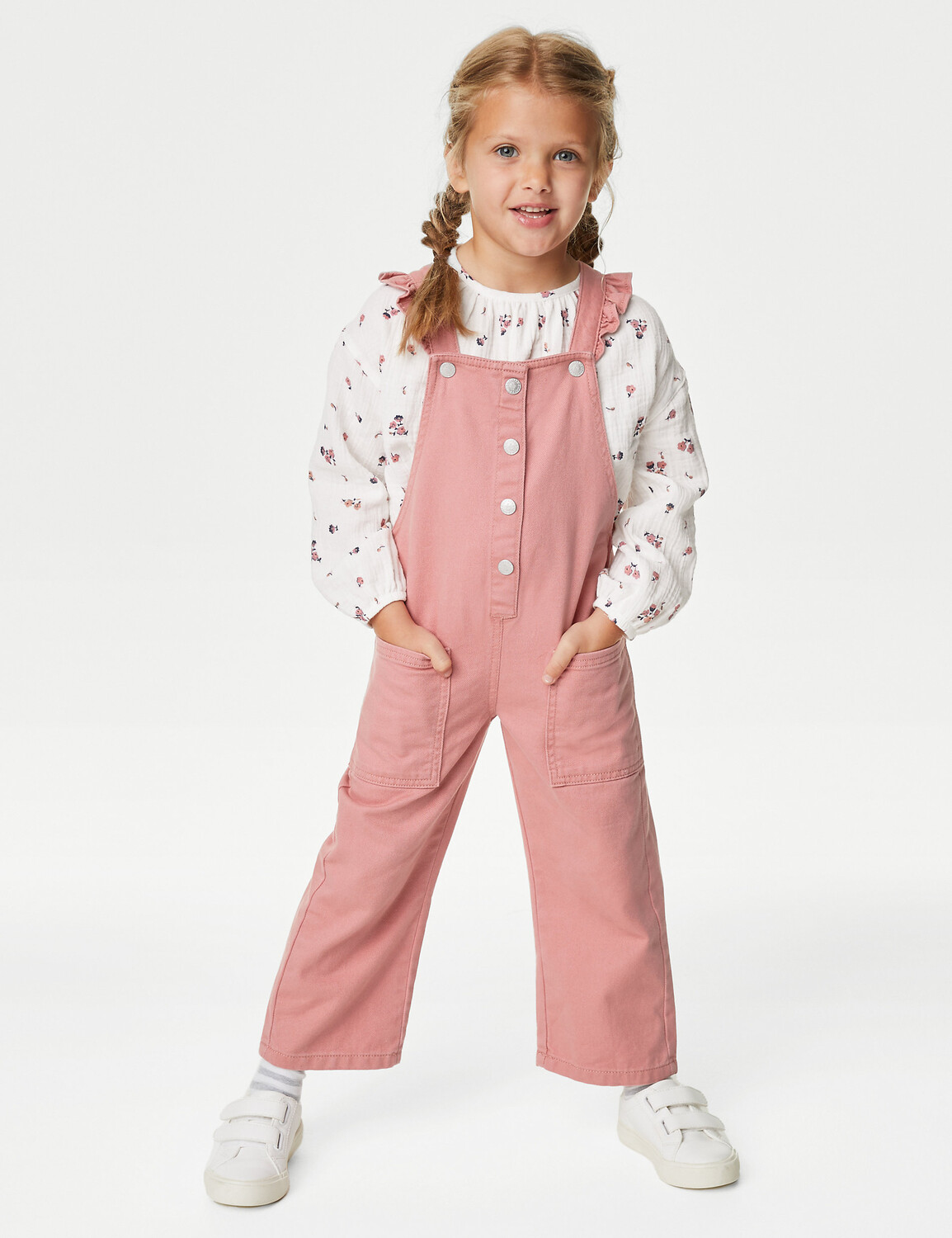 Комплект из 2 предметов с цветочным принтом из чистого хлопка (2–8 лет) Marks & Spencer, розовый
Комплект из 2 предметов с цветочным принтом из чистого хлопка (2–8 лет) Marks & Spencer, розовый