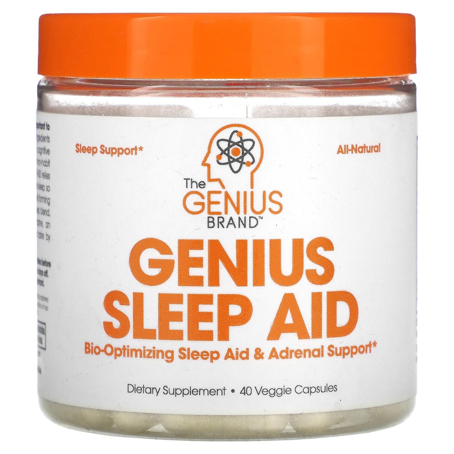 Genius Sleep Aid, добавка для улучшения качества сна, 40 растительных капсул, The Genius Brand
Genius Sleep Aid, добавка для улучшения качества сна, 40 растительных капсул, The Genius Brand