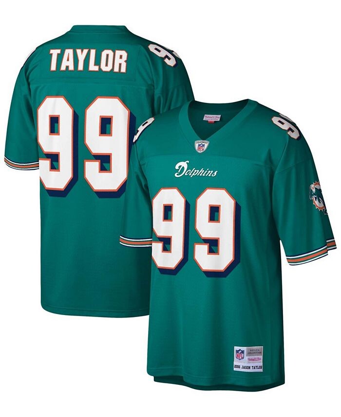 Мужская футболка Джейсона Тейлора Aqua Miami Dolphins 2006 Legacy Replica Mitchell & Ness, зеленый
Мужская футболка Джейсона Тейлора Aqua Miami Dolphins 2006 Legacy Replica Mitchell & Ness, зеленый