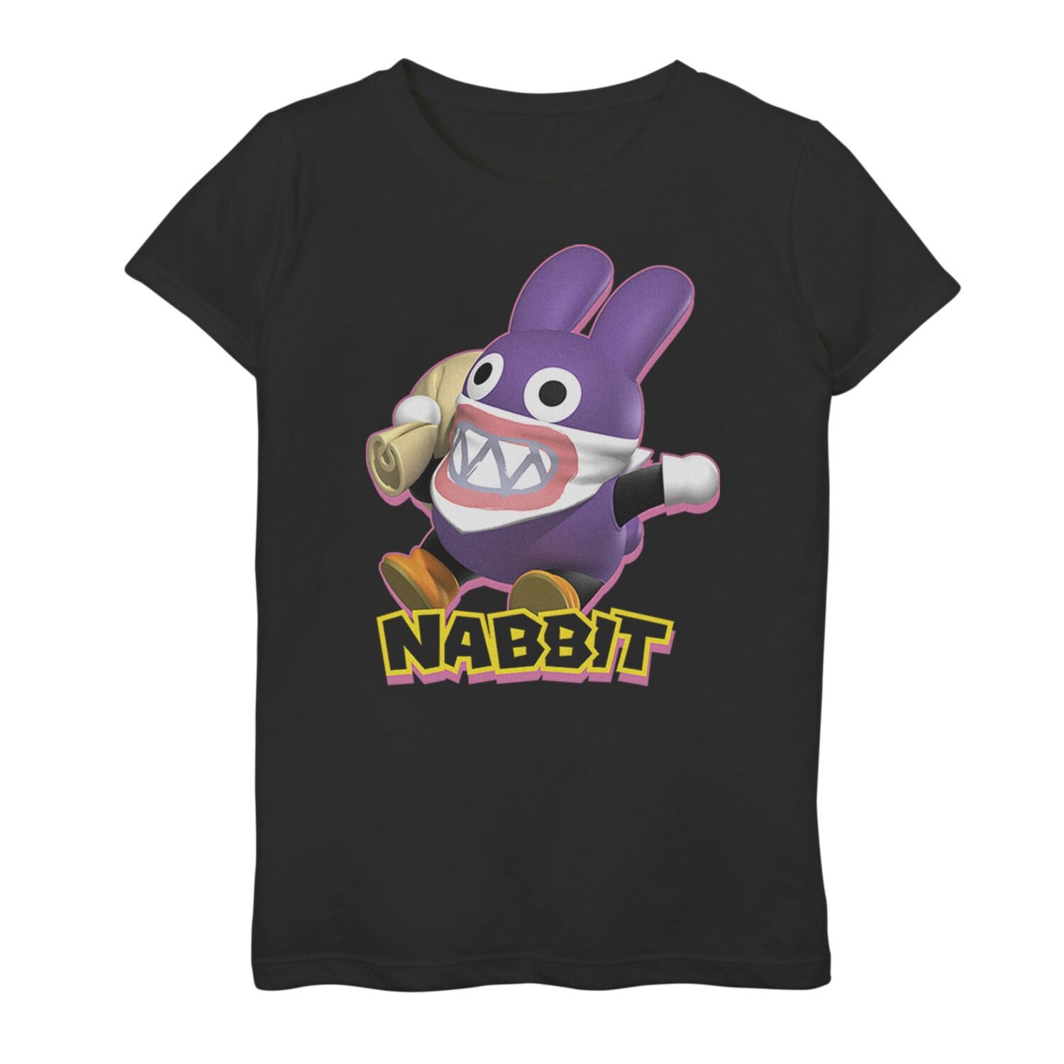 Футболка с графическим логотипом Nintendo Super Mario Nabbit для девочек 7–16 лет в позе портрета Licensed Character
Футболка с графическим логотипом Nintendo Super Mario Nabbit для девочек 7–16 лет в позе портрета Licensed Character