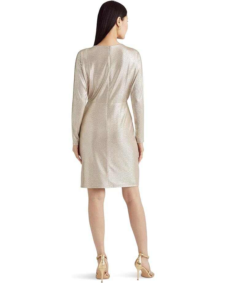 Платье LAUREN Ralph Lauren Metallic Stretch Knit Cocktail Dress, цвет Birch Tan/Gold Foil
Платье LAUREN Ralph Lauren Metallic Stretch Knit Cocktail Dress, цвет Birch Tan/Gold Foil