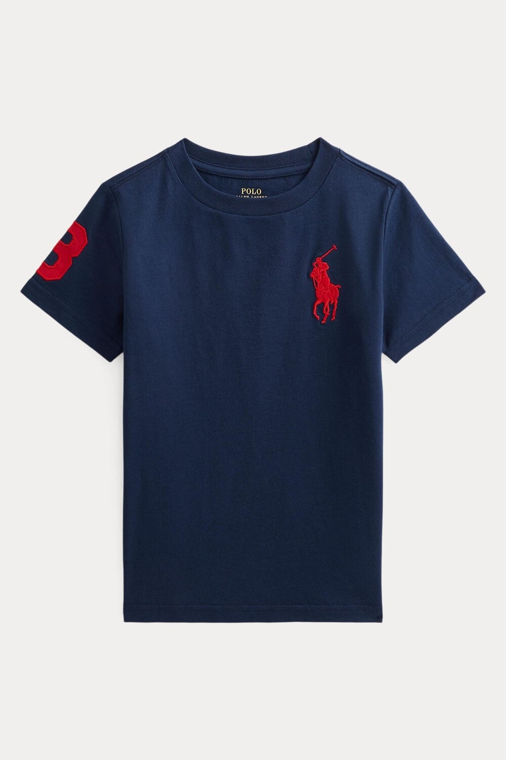 Футболка для мальчика из хлопкового трикотажа с большим логотипом Polo Ralph Lauren, синий
Футболка для мальчика из хлопкового трикотажа с большим логотипом Polo Ralph Lauren, синий