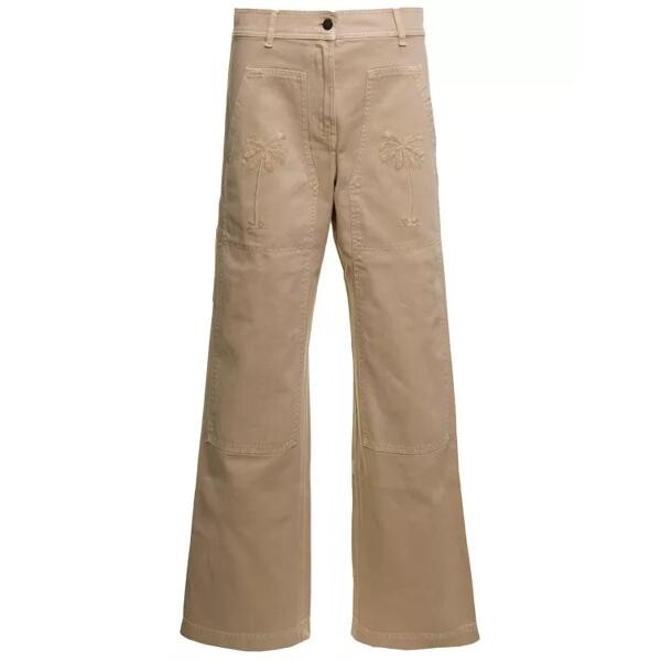 Джинсы beige 'cargo' pants with embroidered in cotton den Palm Angels, коричневый
Джинсы beige 'cargo' pants with embroidered in cotton den Palm Angels, коричневый