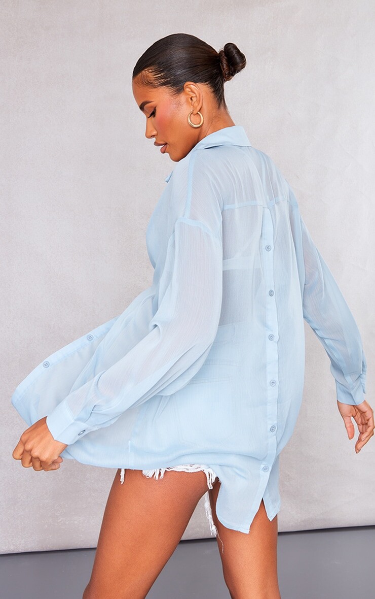 PrettyLittleThing Рубашка на пуговицах сзади с фактурной текстурой пыльно-синего цвета
PrettyLittleThing Рубашка на пуговицах сзади с фактурной текстурой пыльно-синего цвета