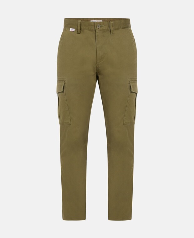 Брюки-карго Tommy Jeans, хаки 
Брюки-карго Tommy Jeans, хаки