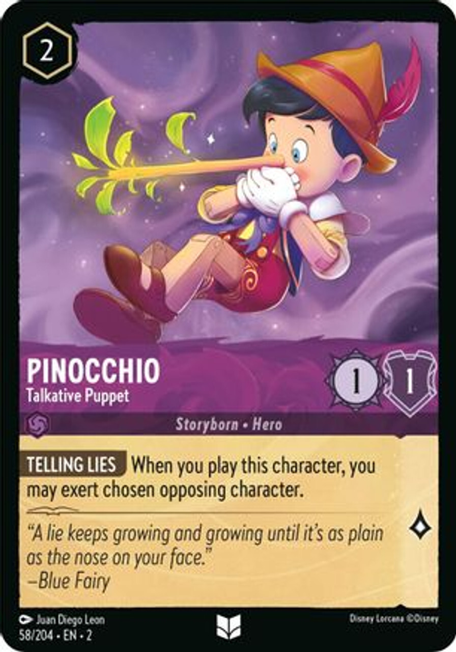 Карточная игра Pinocchio - Talkative Puppet (58/204) - Rise of the Floodborn Cold Foil
Карточная игра Pinocchio - Talkative Puppet (58/204) - Rise of the Floodborn Cold Foil