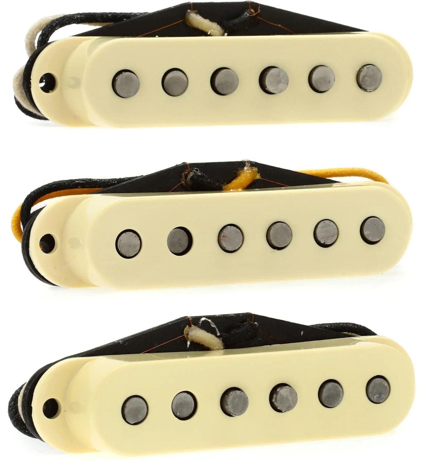 Комплект звукоснимателей Fender Eric Johnson Signature Stratocaster из трех частей — винтажный белый
Комплект звукоснимателей Fender Eric Johnson Signature Stratocaster из трех частей — винтажный белый