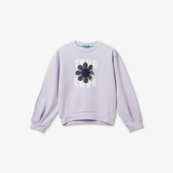 Толстовка из хлопкового джерси с принтом и пайетками, 6–14 лет Benetton, сиреневый, Фиолетовый
Толстовка из хлопкового джерси с принтом и пайетками, 6–14 лет Benetton, сиреневый, Фиолетовый