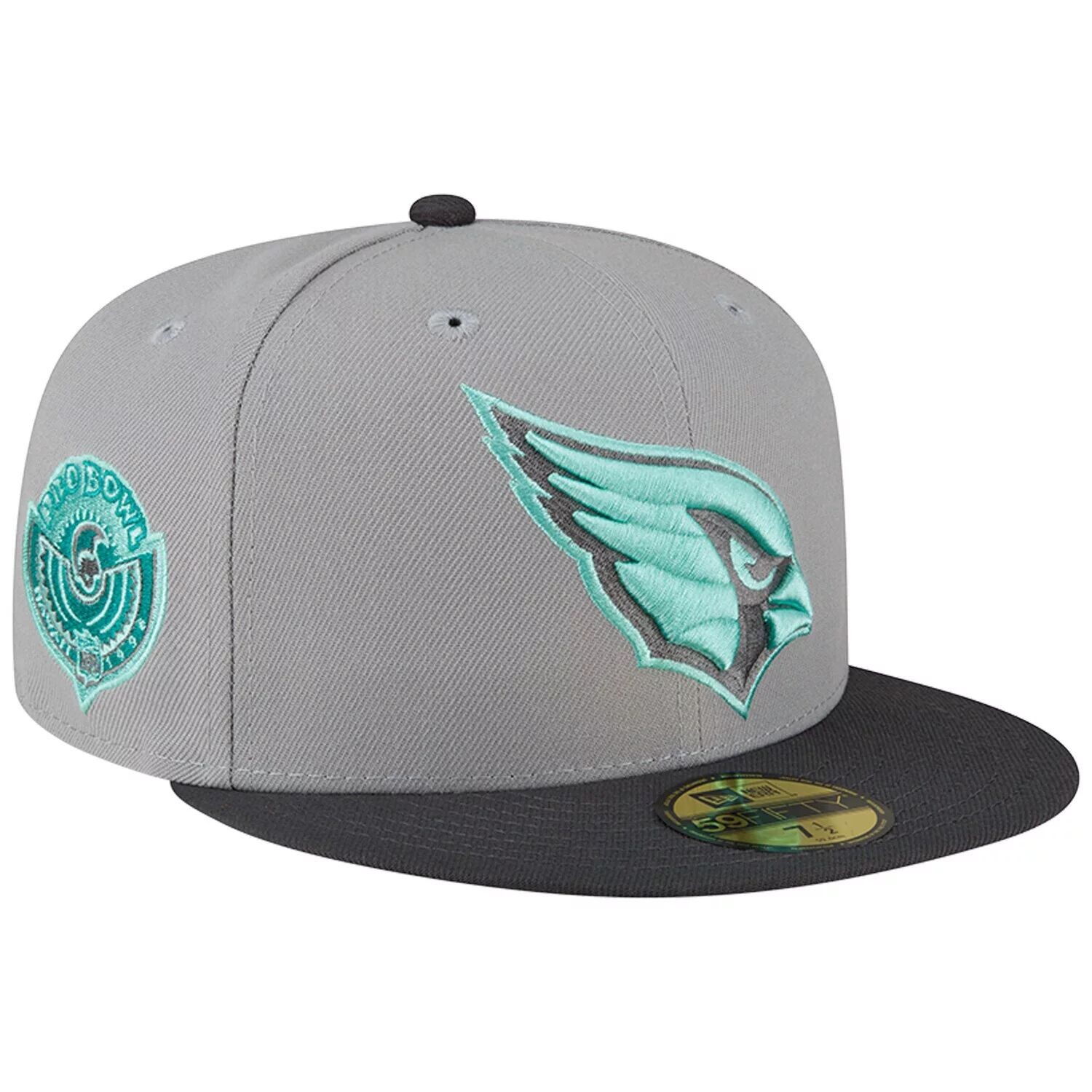 Мужская приталенная шляпа New Era Grey/Graphite Arizona Cardinals Aqua Pop 59FIFTY
Мужская приталенная шляпа New Era Grey/Graphite Arizona Cardinals Aqua Pop 59FIFTY