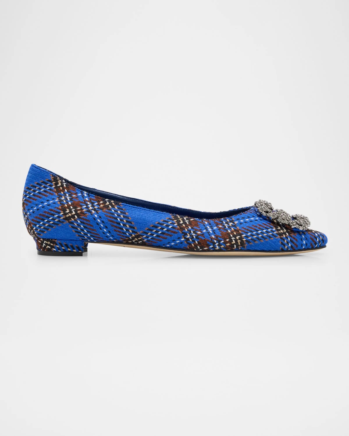 Балетки Hangisi из шерсти с пряжкой в клетку Manolo Blahnik, мультиколор
Балетки Hangisi из шерсти с пряжкой в клетку Manolo Blahnik, мультиколор
