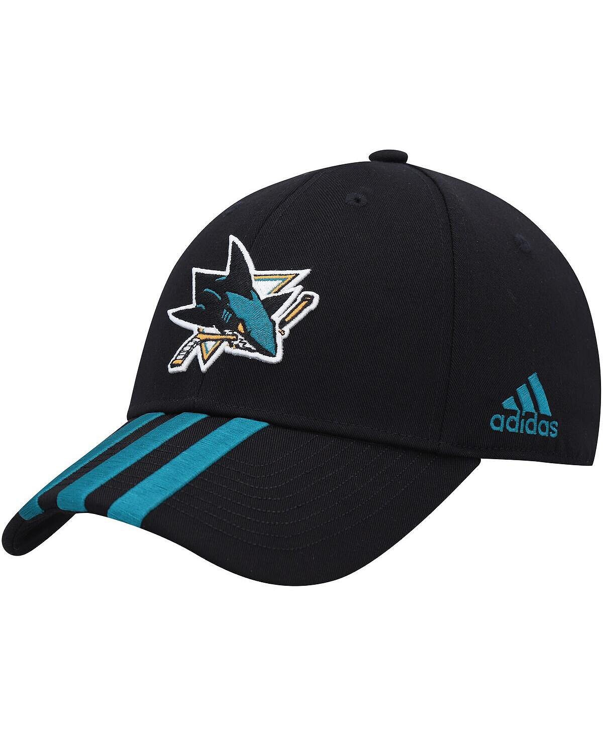 Мужская черная регулируемая кепка с тремя полосками в раздевалке San Jose Sharks adidas
Мужская черная регулируемая кепка с тремя полосками в раздевалке San Jose Sharks adidas