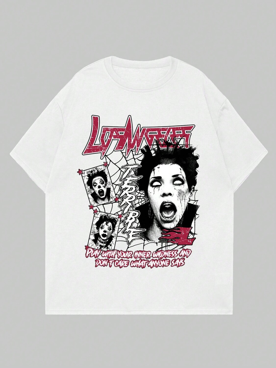 Мужская футболка ROMWE Grunge Punk, принт с надписью, небольшой круглый вырез, белый цвет
Мужская футболка ROMWE Grunge Punk, принт с надписью, небольшой круглый вырез, белый цвет