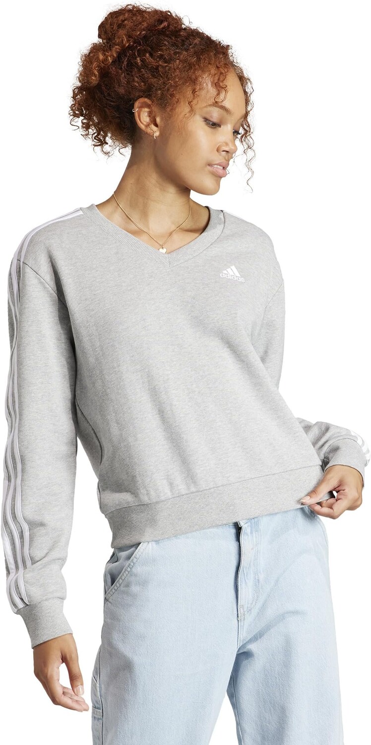 Толстовка adidas Essentials 3-Stripes V-Neck Sweatshirt, цвет Medium Grey Heather
Толстовка adidas Essentials 3-Stripes V-Neck Sweatshirt, цвет Medium Grey Heather