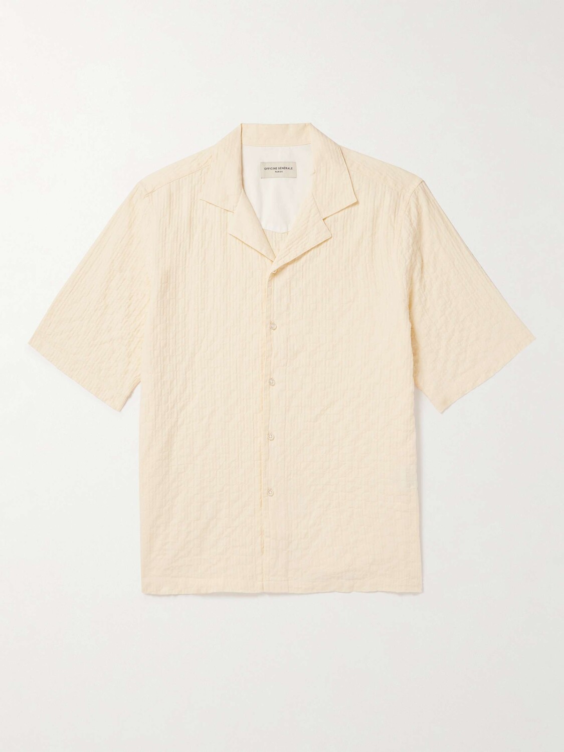 Рубашка из смесового хлопка Eren Camp-Collar из сирсакера OFFICINE GÉNÉRALE, экрю
Рубашка из смесового хлопка Eren Camp-Collar из сирсакера OFFICINE GÉNÉRALE, экрю