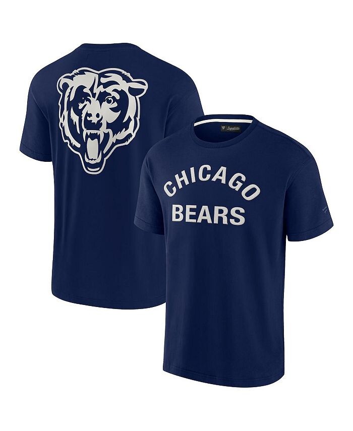 Мужская и женская темно-синяя супермягкая футболка Chicago Bears с коротким рукавом Fanatics Signature, синий
Мужская и женская темно-синяя супермягкая футболка Chicago Bears с коротким рукавом Fanatics Signature, синий