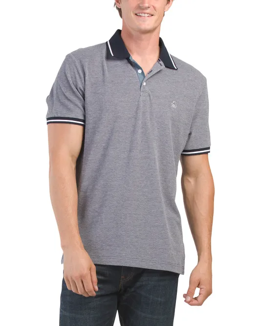 Поло из ткани пике Birdseye с наконечниками Original Penguin, цвет Dark Sapphire
Поло из ткани пике Birdseye с наконечниками Original Penguin, цвет Dark Sapphire