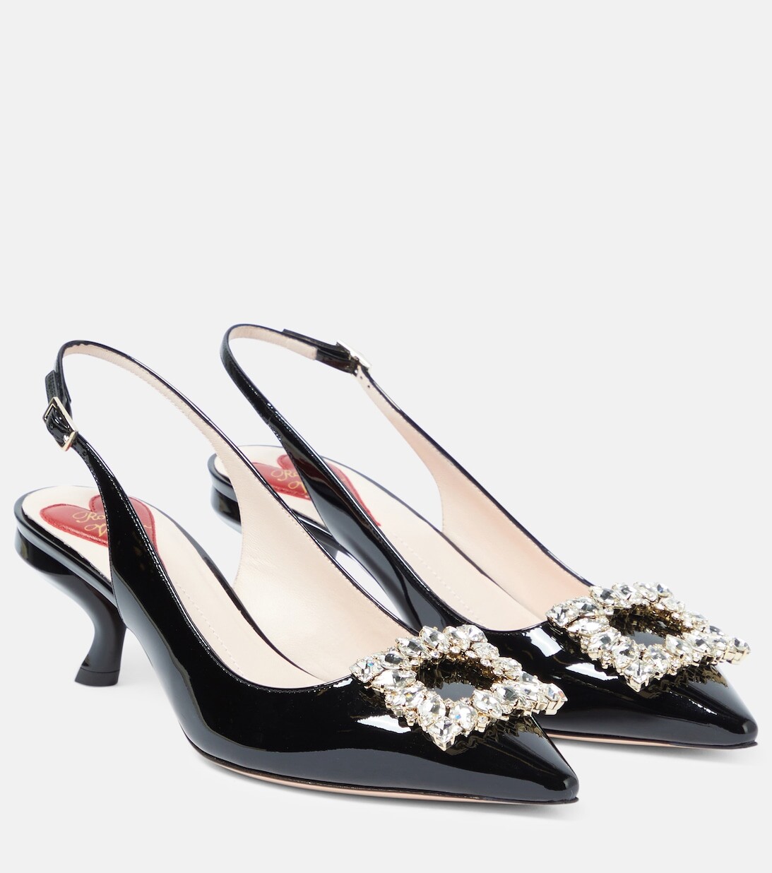Туфли-лодочки Virgule из лакированной кожи с ремешком на пятке Roger Vivier, черный
Туфли-лодочки Virgule из лакированной кожи с ремешком на пятке Roger Vivier, черный