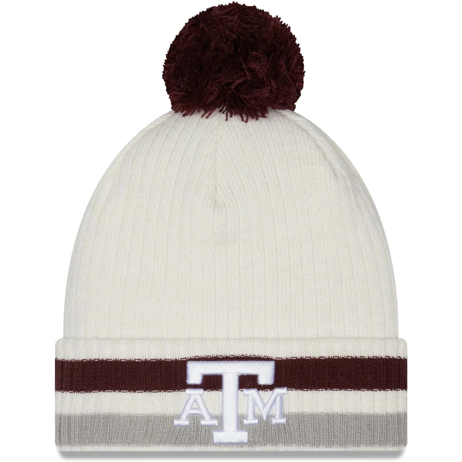 Мужская белая вязаная шапка New Era Texas A&M Aggies в стиле ретро с манжетами и помпоном
Мужская белая вязаная шапка New Era Texas A&M Aggies в стиле ретро с манжетами и помпоном