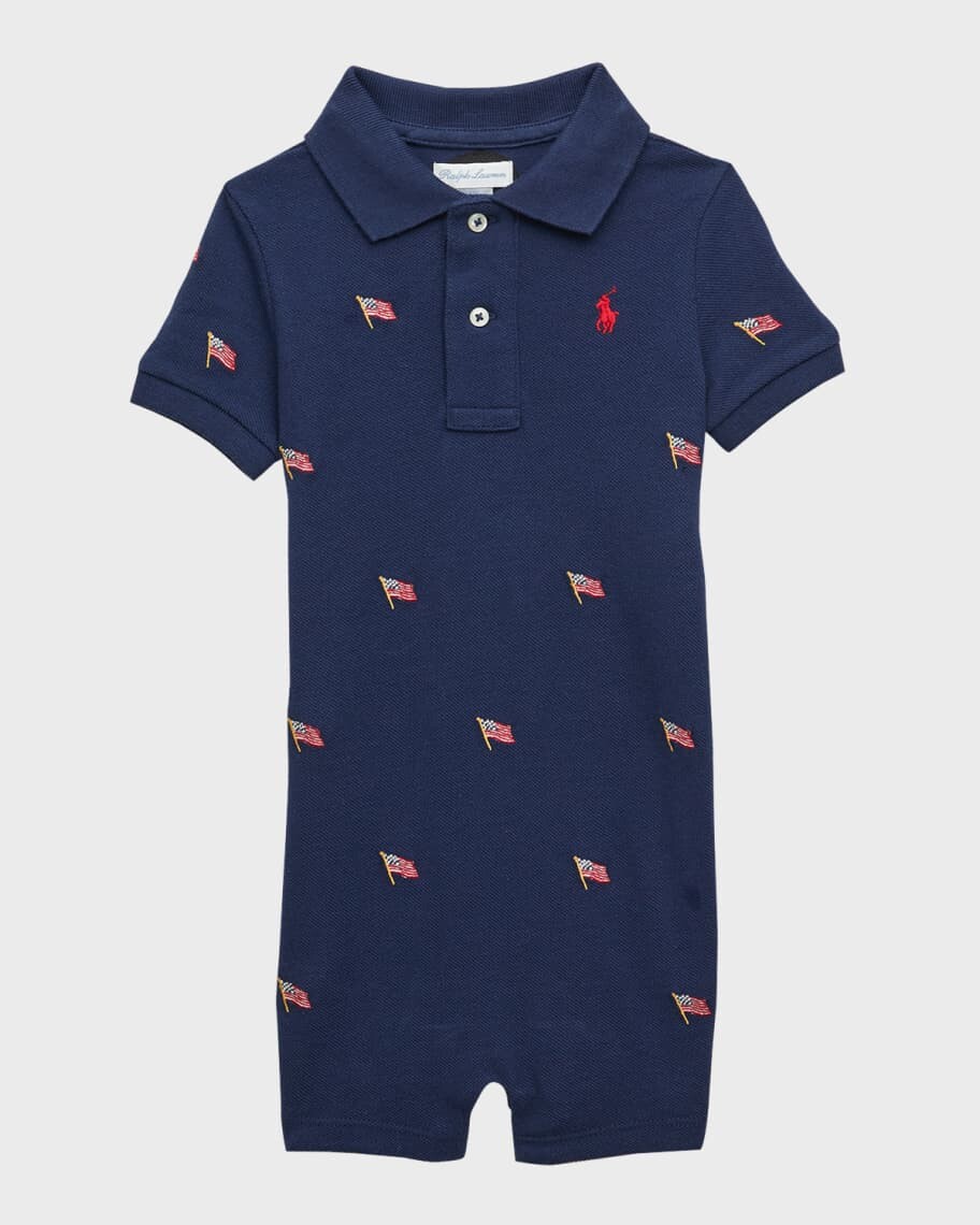 Комбинезон поло с сетчатой вышивкой для мальчика, размер 3–24 мес. Ralph Lauren Childrenswear
Комбинезон поло с сетчатой вышивкой для мальчика, размер 3–24 мес. Ralph Lauren Childrenswear