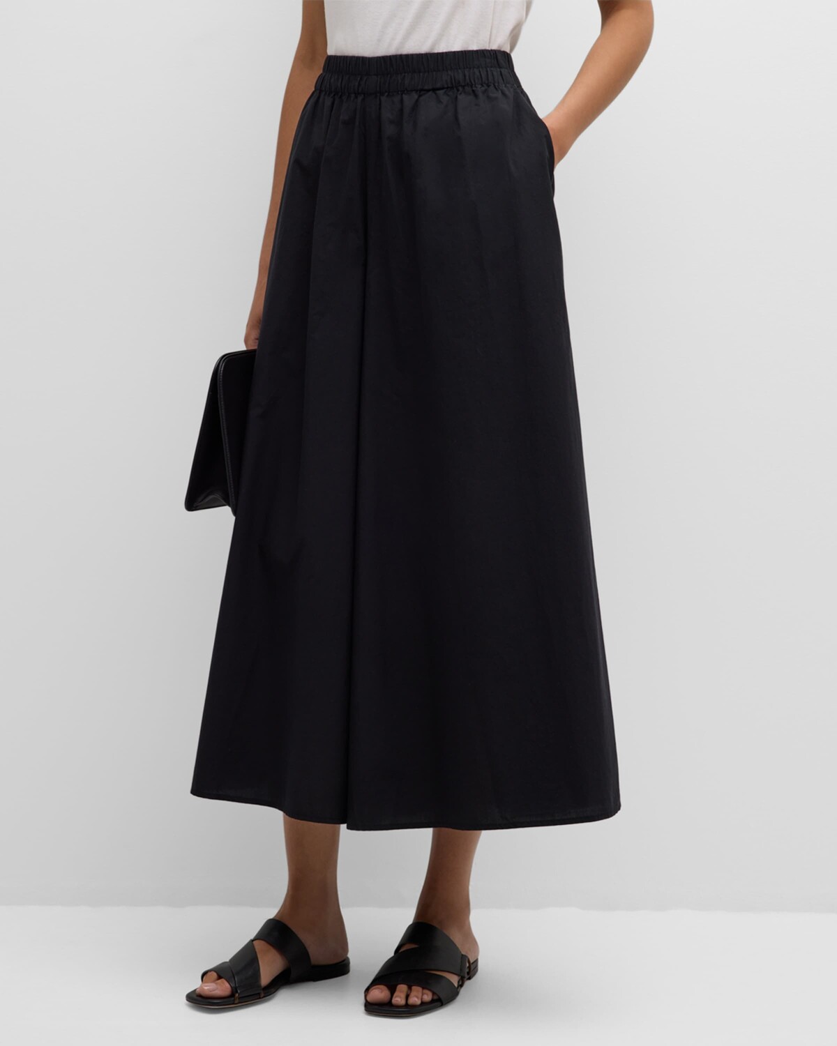 Укороченные широкие брюки из поплина из органического хлопка Eileen Fisher, цвет Black
Укороченные широкие брюки из поплина из органического хлопка Eileen Fisher, цвет Black