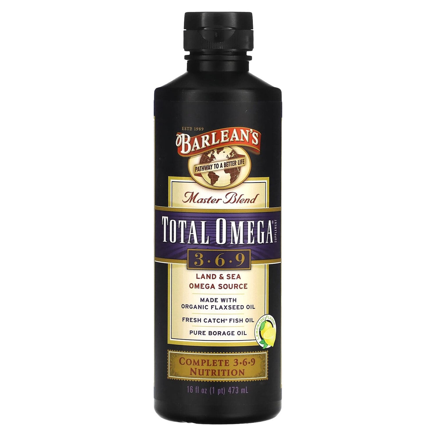 Master Blend, Total Omega Supplement 3,6,9, лимонад, 473 мл (16 жидк. Унций), Barlean's
Master Blend, Total Omega Supplement 3,6,9, лимонад, 473 мл (16 жидк. Унций), Barlean's