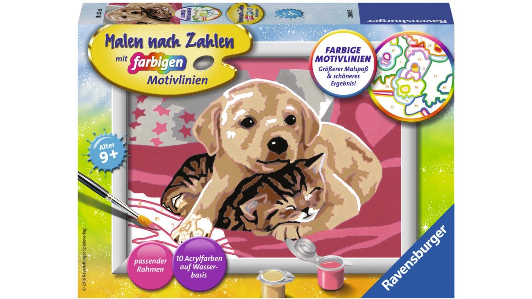 Рисование по номерам цветными мотивными линиями лучшие друзья Ravensburger Beschäftigung
Рисование по номерам цветными мотивными линиями лучшие друзья Ravensburger Beschäftigung