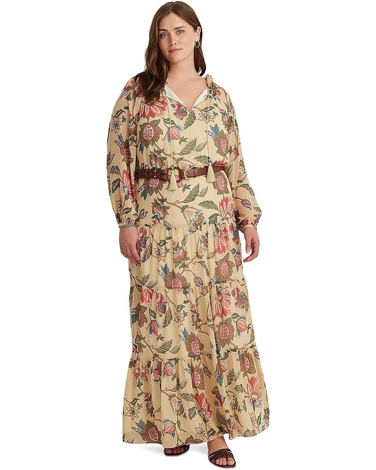 Платье LAUREN Ralph Lauren Plus-Size Floral Crinkle Georgette Tiered, кремовый, Бежевый
Платье LAUREN Ralph Lauren Plus-Size Floral Crinkle Georgette Tiered, кремовый, Бежевый