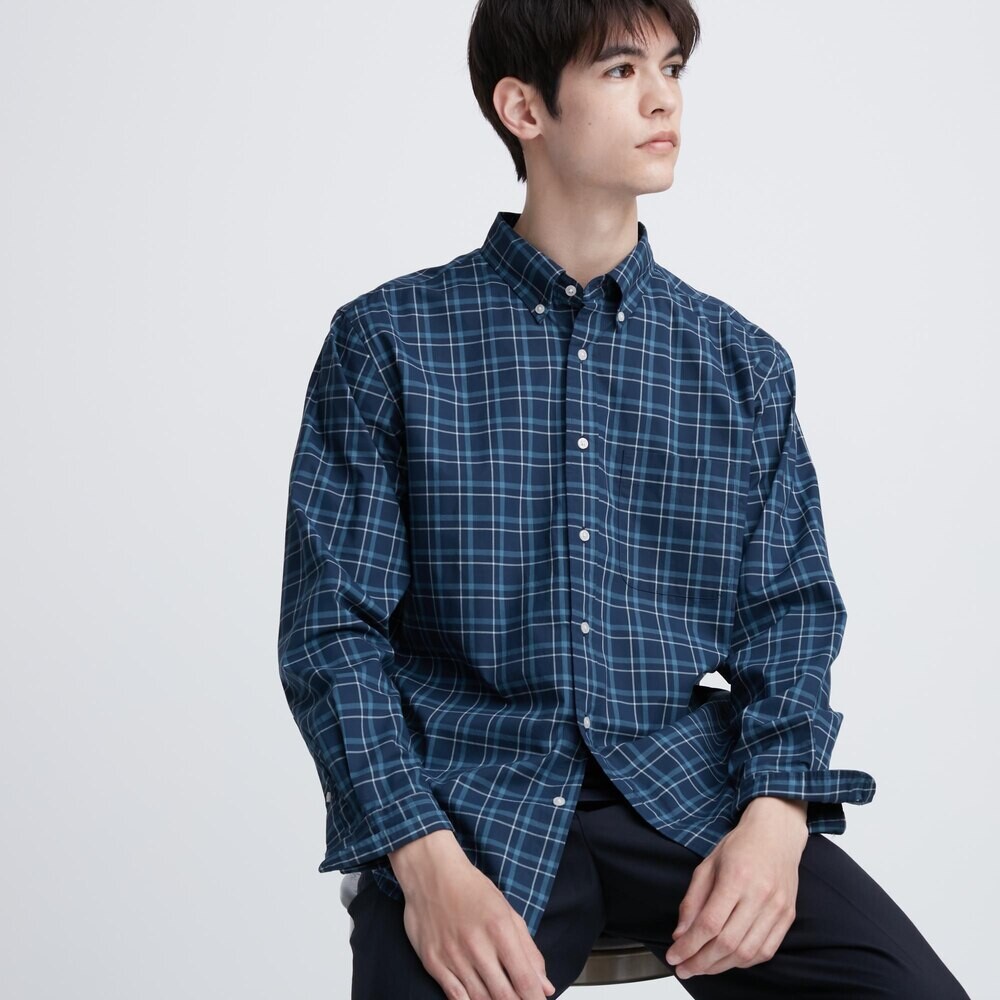 Uniqlo Мужская и женская высококачественная длинная рубашка из штапельного хлопка в клетку, свободная повседневная рубашка с длинными рукавами
Uniqlo Мужская и женская высококачественная длинная рубашка из штапельного хлопка в клетку, свободная повседневная рубашка с длинными рукавами