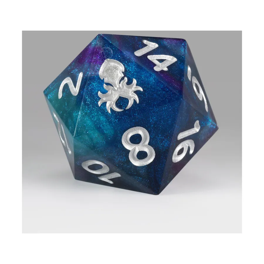 Полированный острый край 55 мм d20 — черничный слякоть, Oversized D20's (Kraken Dice)
Полированный острый край 55 мм d20 — черничный слякоть, Oversized D20's (Kraken Dice)
