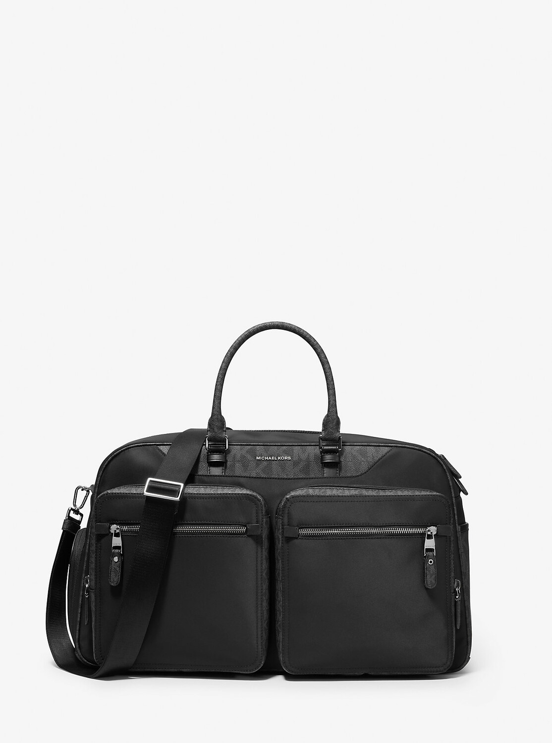 Спортивная сумка Brooklyn из переработанного нейлона и логотипа Michael Kors, черный
Спортивная сумка Brooklyn из переработанного нейлона и логотипа Michael Kors, черный