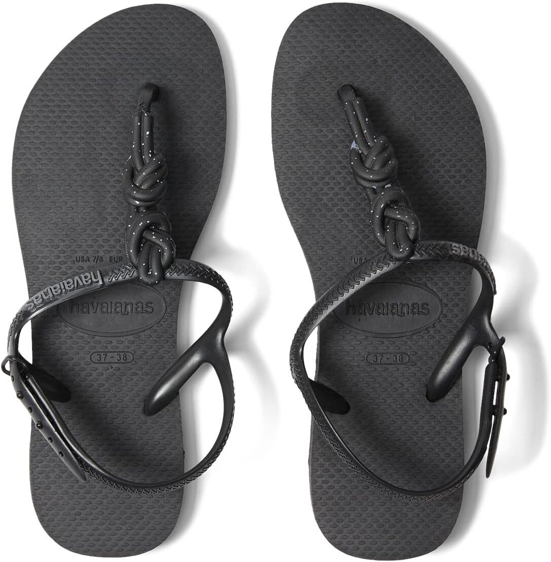 Сандалии на плоской подошве Twist Plus Flip Flop Sandal Havaianas, цвет Black/Black
Сандалии на плоской подошве Twist Plus Flip Flop Sandal Havaianas, цвет Black/Black