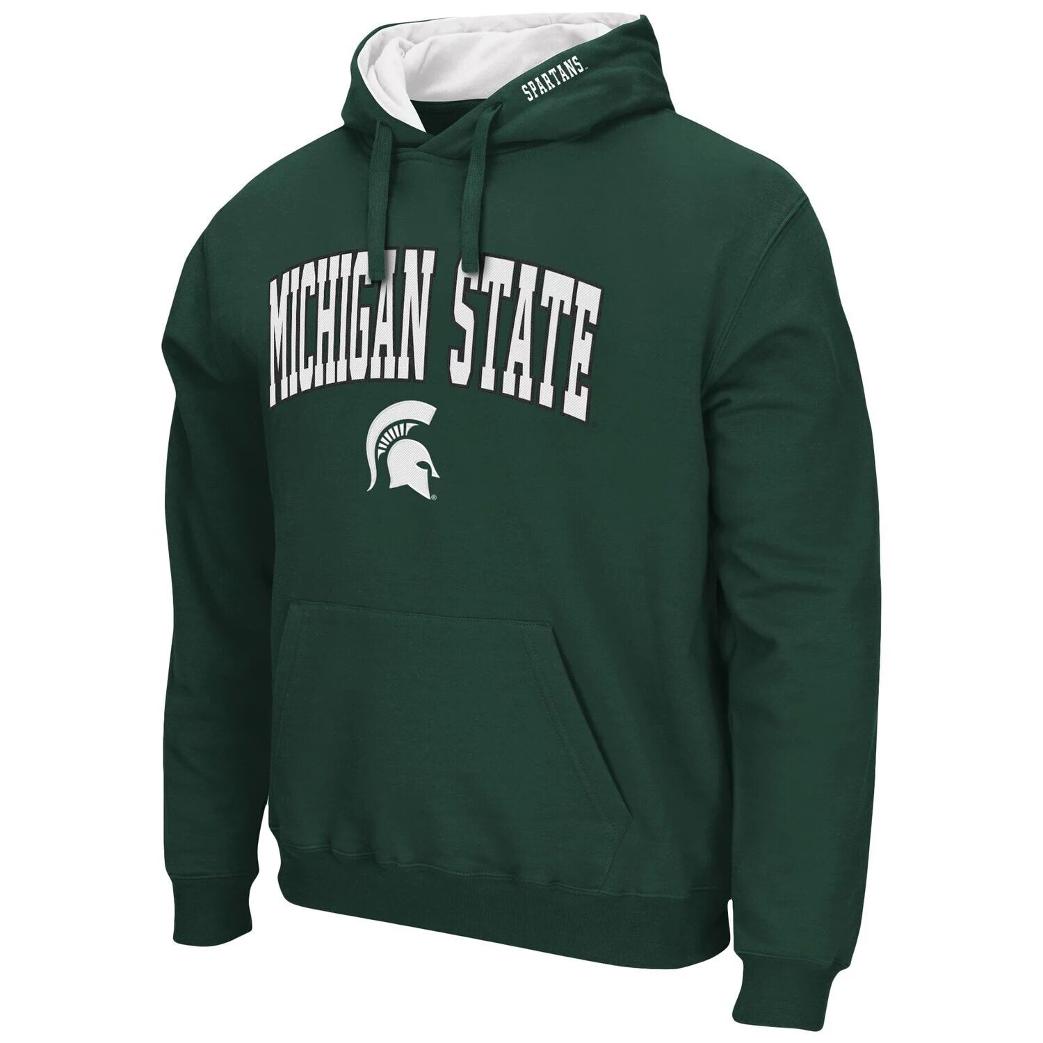 Мужской зеленый пуловер с капюшоном Michigan State Spartans Arch & Logo 3.0 Colosseum
Мужской зеленый пуловер с капюшоном Michigan State Spartans Arch & Logo 3.0 Colosseum