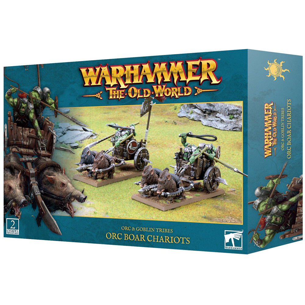 Миниатюра Games Workshop Warhammer The Old World: Orc & Goblin Tribes - Orc Boar Chariots
Миниатюра Games Workshop Warhammer The Old World: Orc & Goblin Tribes - Orc Boar Chariots