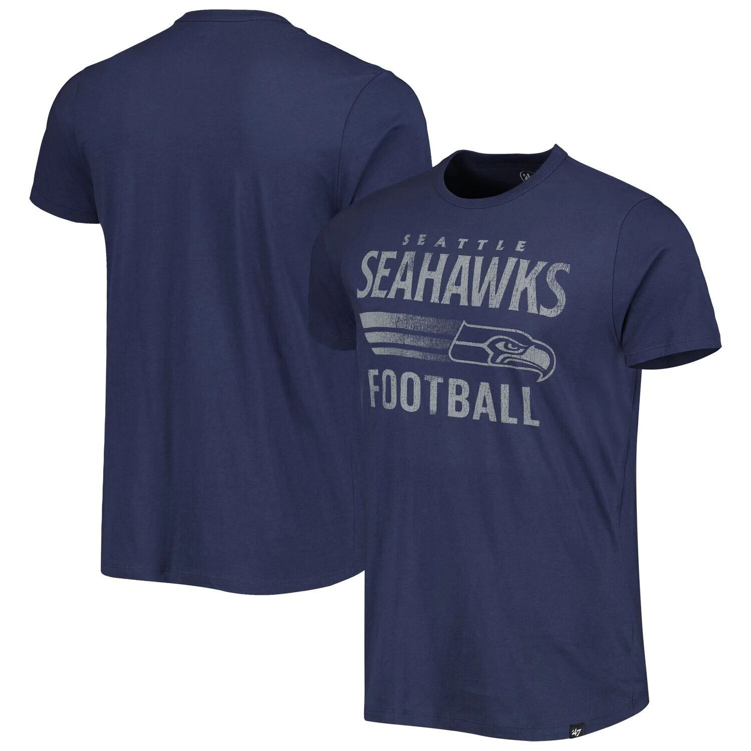 Мужская темно-синяя футболка College Seattle Seahawks с надписью Rider Franklin '47, Синий
Мужская темно-синяя футболка College Seattle Seahawks с надписью Rider Franklin '47, Синий